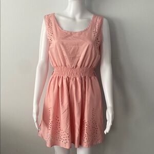 Elegant Pink Sleeveless Dress